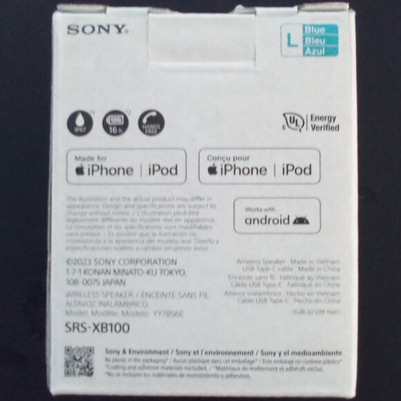 SONY WIRELESS BLUETOOTH SPEAKER WITH 16 HRS BATTERY. WORKS with APPLE & ANDROID - Picture 2 of 15